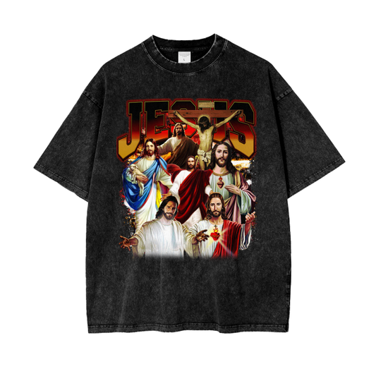 Jesus Graphic (Acid Wash Oversize T-Shirt)