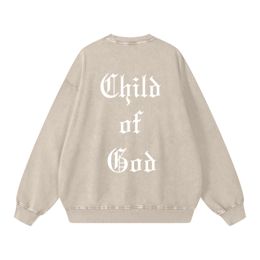 Child of God (Acid Wash Oversize Crewneck)