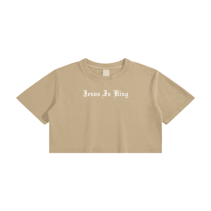 Jesus is King (Crop Top)