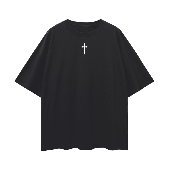 Not today Satan (Oversize Deep Drop Shoulder Tee)