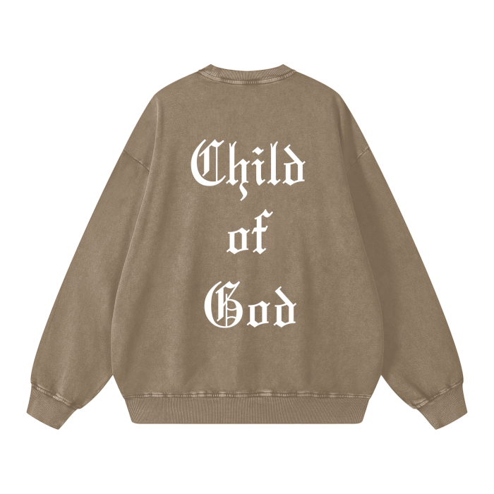 Child of God (Acid Wash Oversize Crewneck)