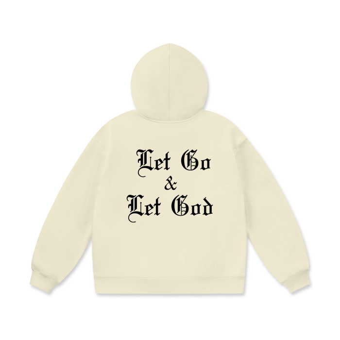 Let go & Let God (Oversize Heavyweight Fleece Hoodie)